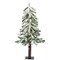 Vickerman Artificial 2' x 14" Flocked Alpine Christmas Tree Unlit